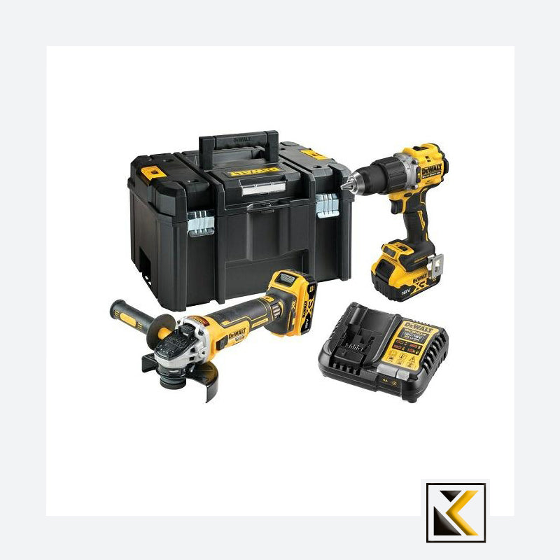 Dewalt Combo-Kit 18V DCK2026P2T (DCD805+DCG405) 2x5.0Ah