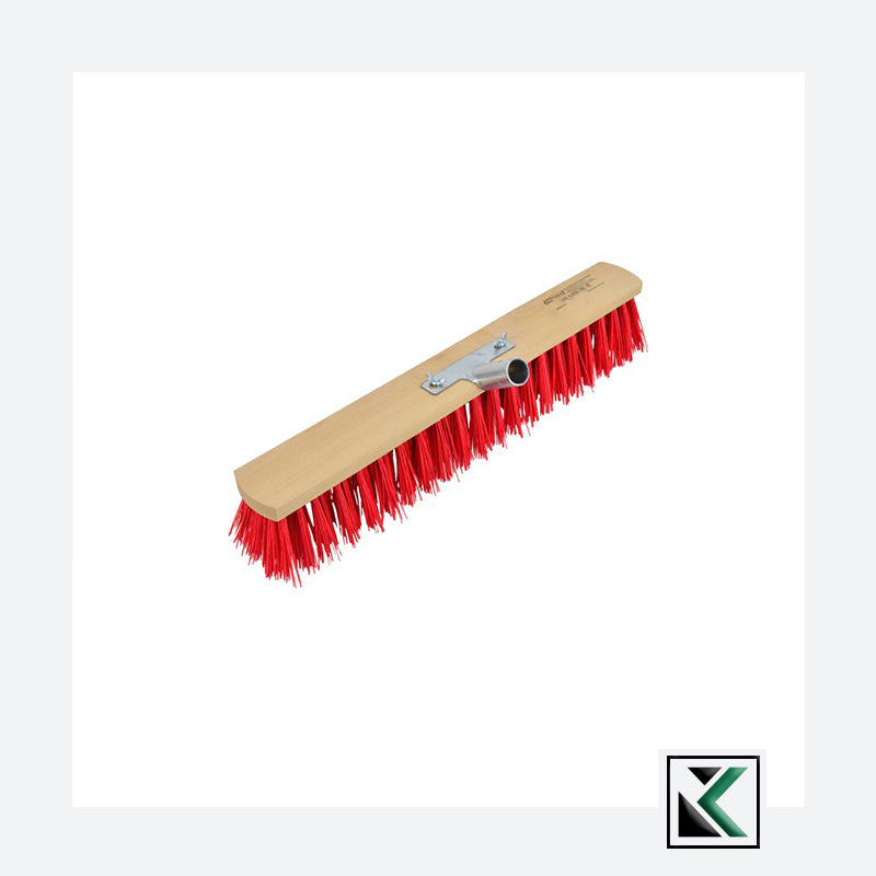 Reinica Saalbezem met metalen steelhouder poly-kokos 60 cm nat bestendig universele bezem hittebestendig kokosbezem