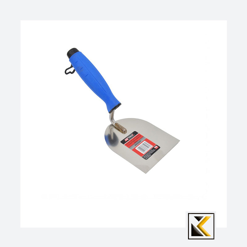 Rvs bandtroffel 60mm rubber handvat