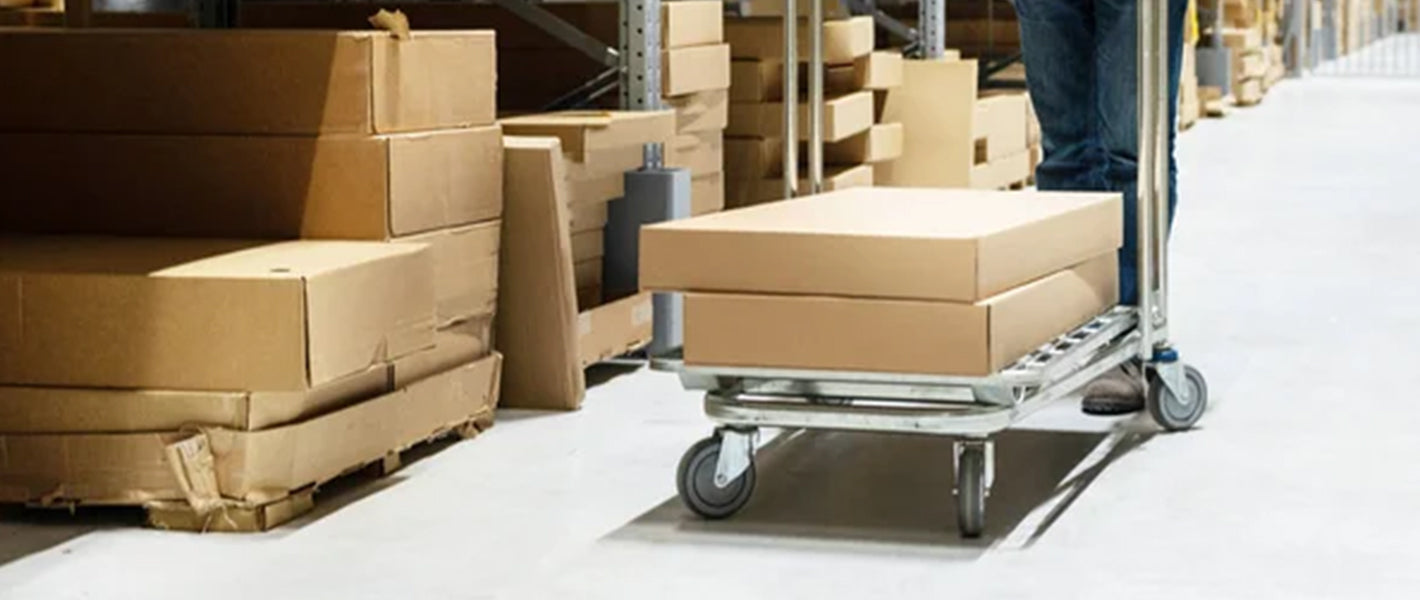 Magazijn transportwagen