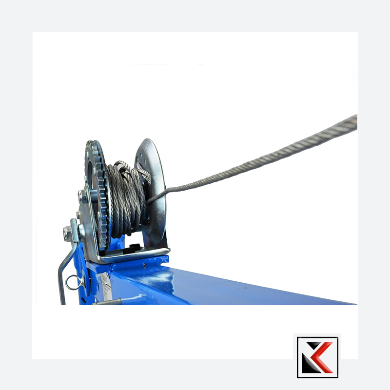 Hydraulische pick-up kraan met lier max. 450 kg 