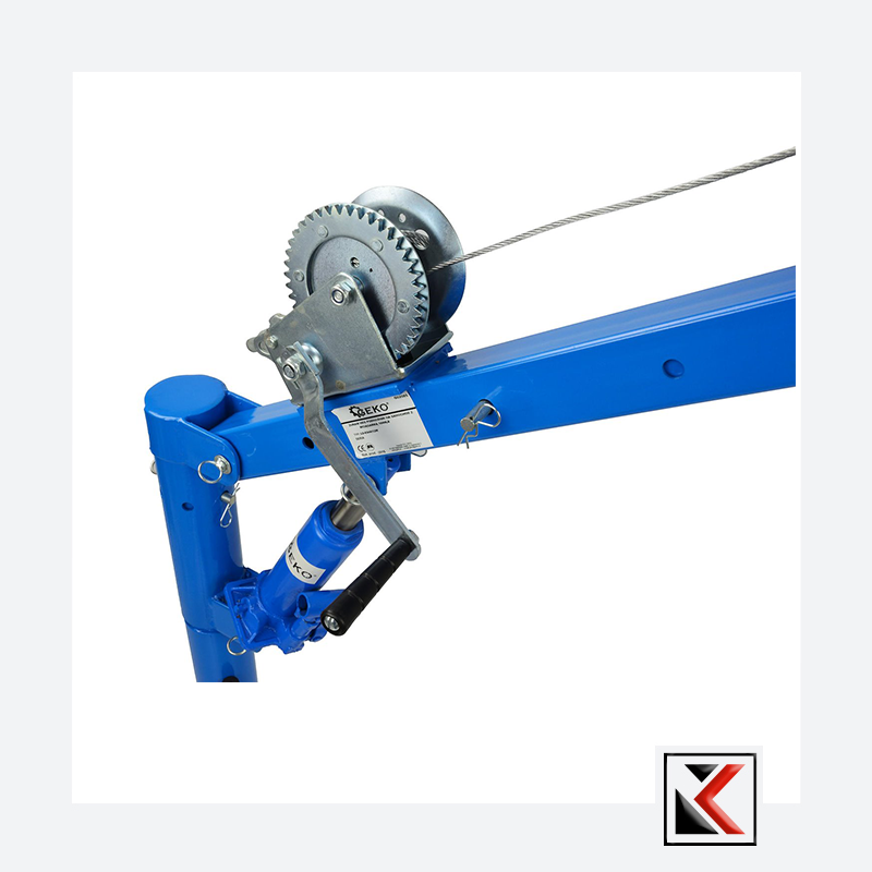 Hydraulische pick-up kraan met lier max. 450 kg 