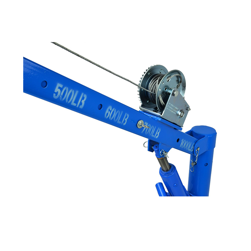 Hydraulische pick-up kraan met lier max. 450 kg