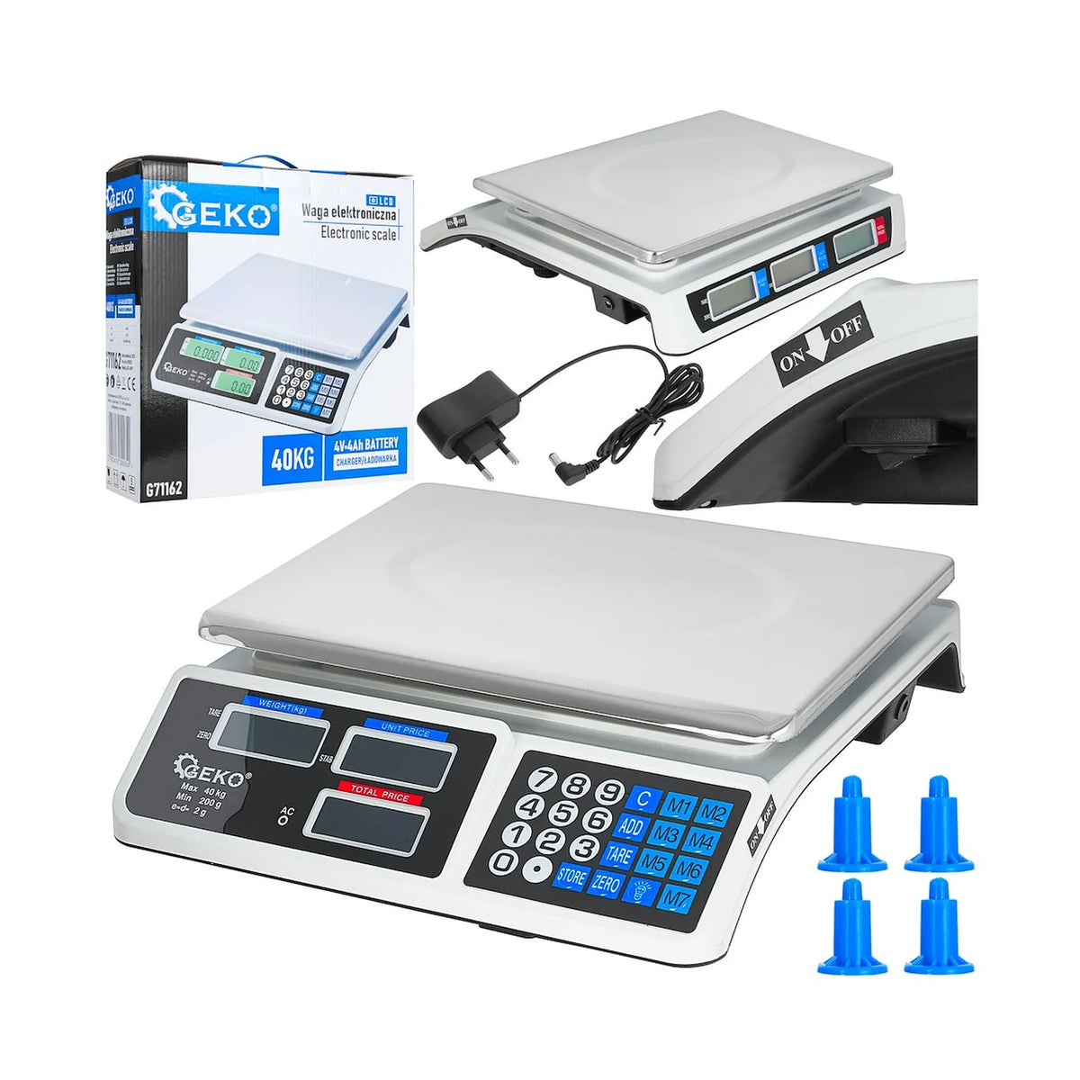 Elektronische LCD weegschaal tot 40 kg