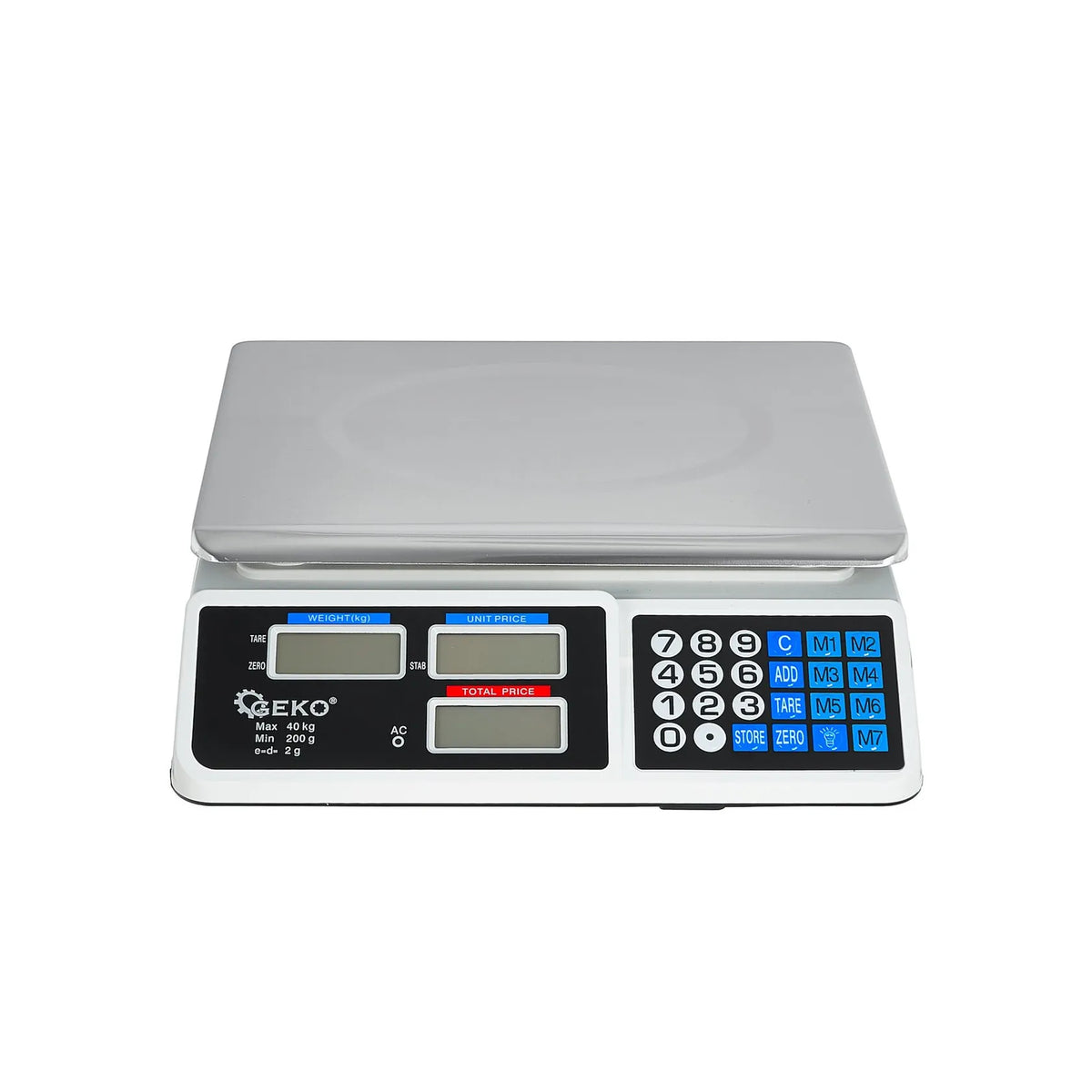 Elektronische LCD weegschaal tot 40 kg