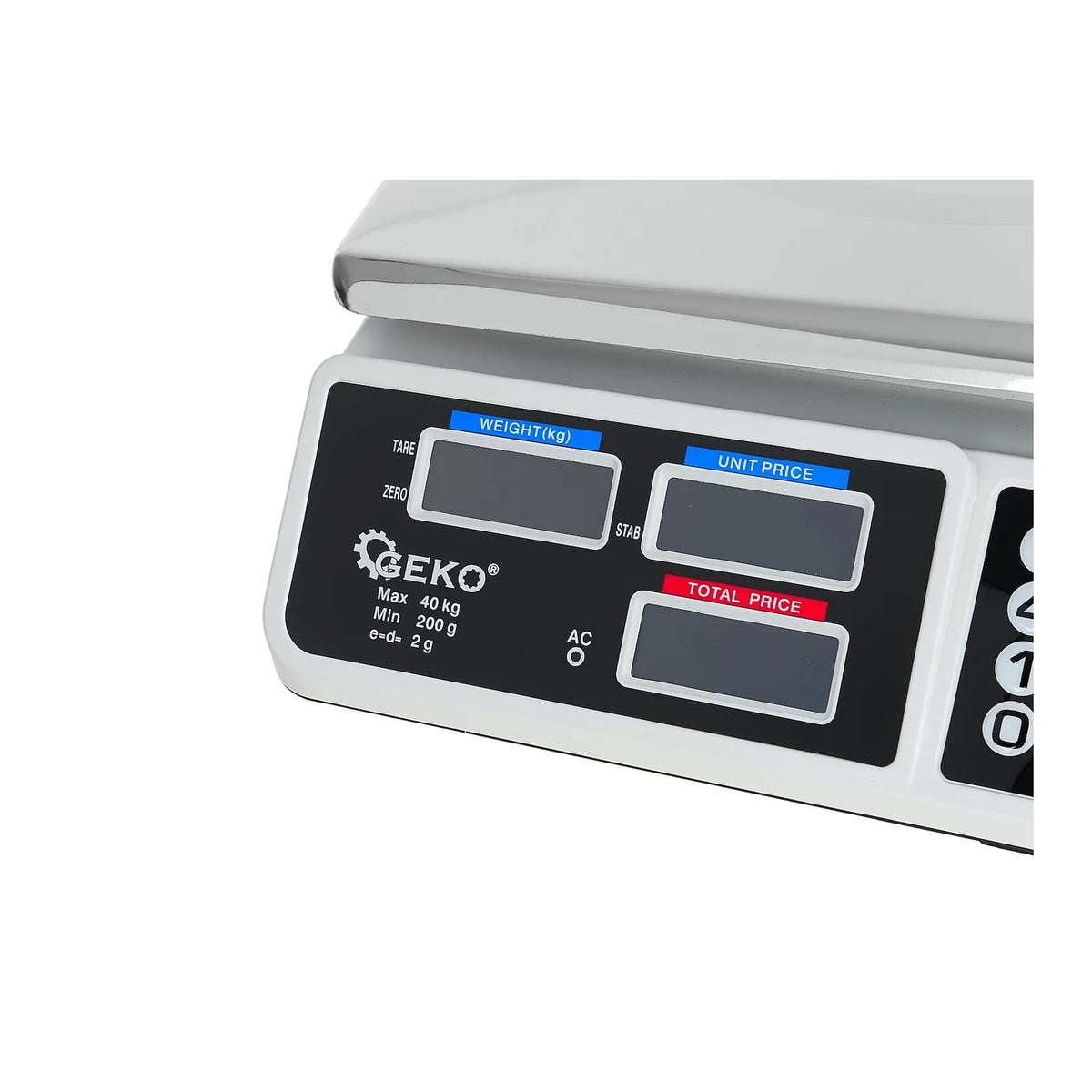 Elektronische LCD weegschaal tot 40 kg