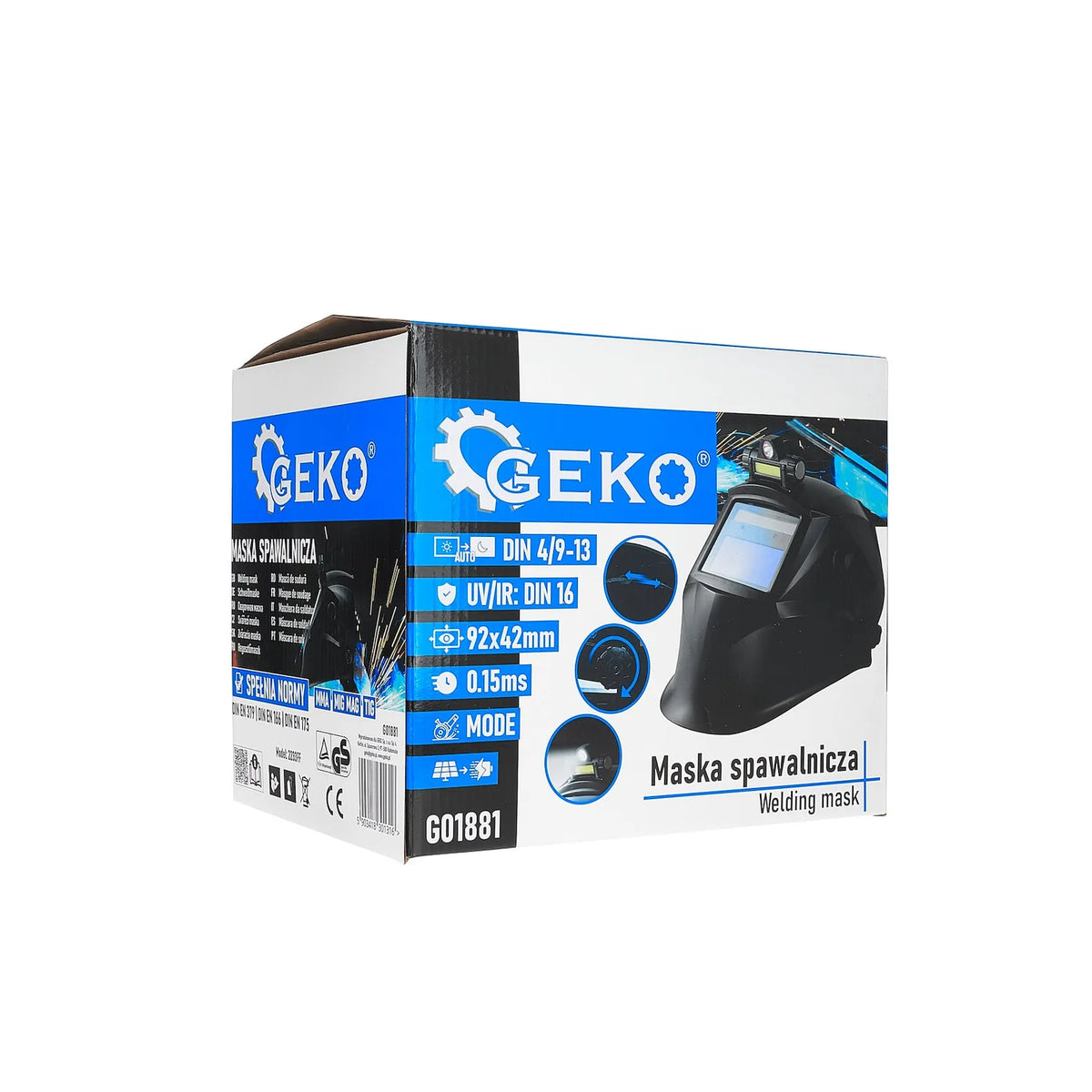 Laskap met LED lamp