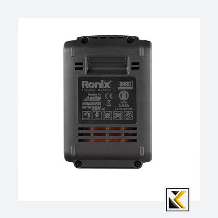 20V accu 2A-borstelloze serie Ronix 8990