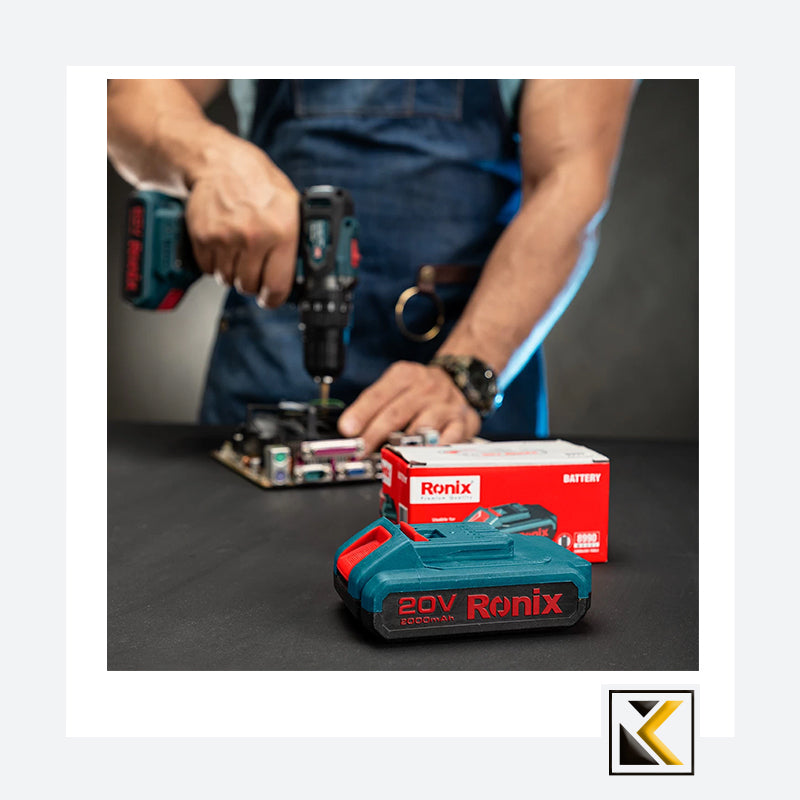 20V accu 2A-borstelloze serie Ronix 8990