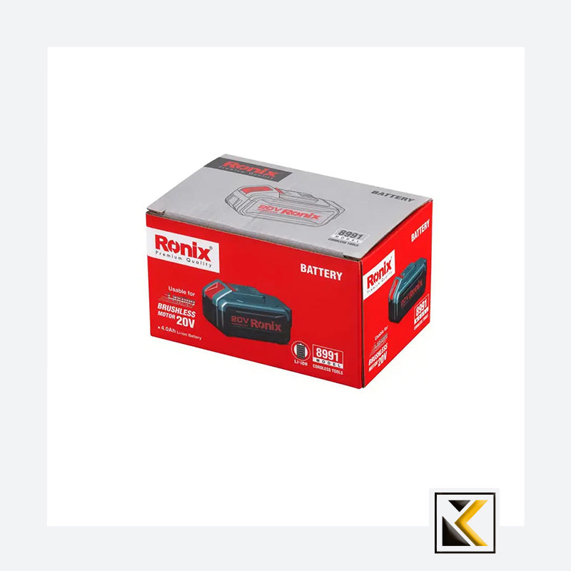 20V accu 4A-borstelloze serie Ronix 8991