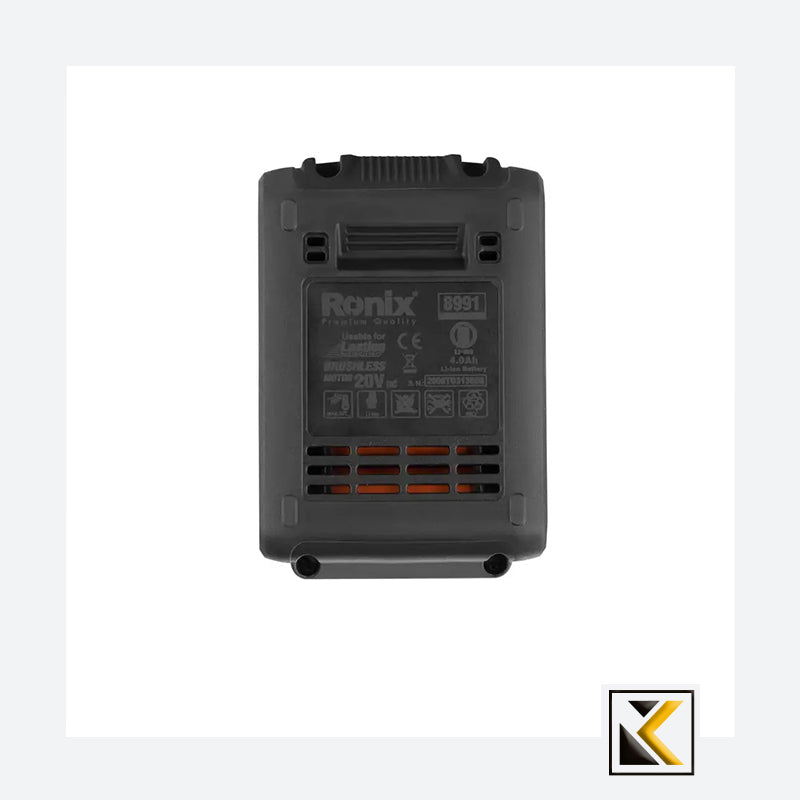 20V accu 4A-borstelloze serie Ronix 8991