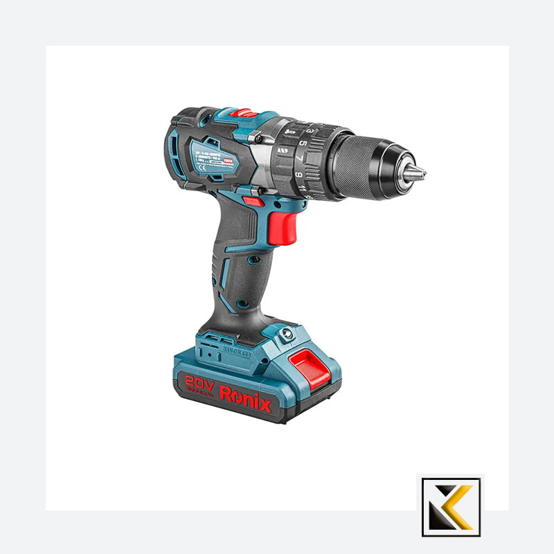 20V borstelloze slagboormachine 13 mm-55 Nm