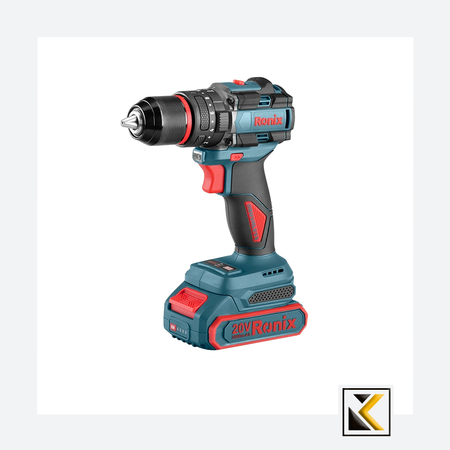 Ronix 20V draadloze 2-delige combiset (klopboormachine en mini-haakse slijper)