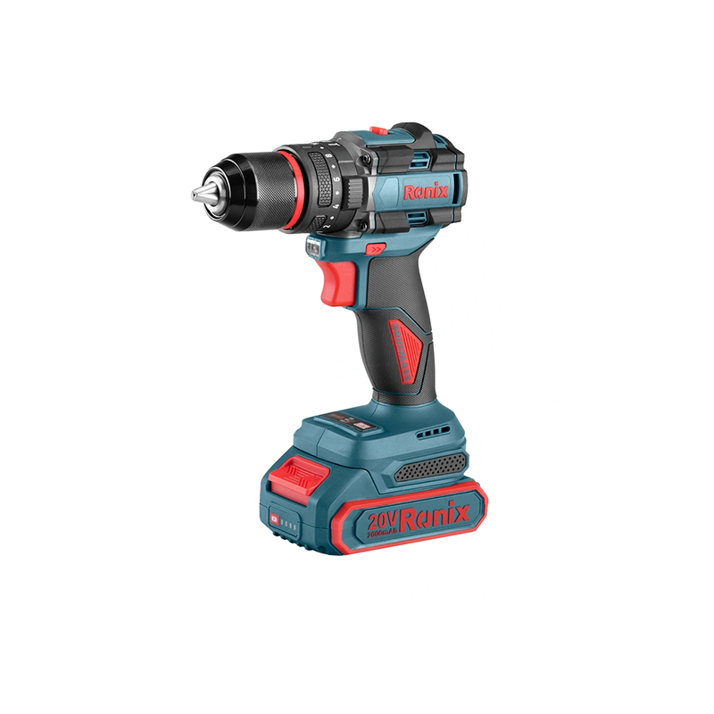 Ronix 20V draadloze 2-delige combiset (klopboormachine en mini-haakse slijper)