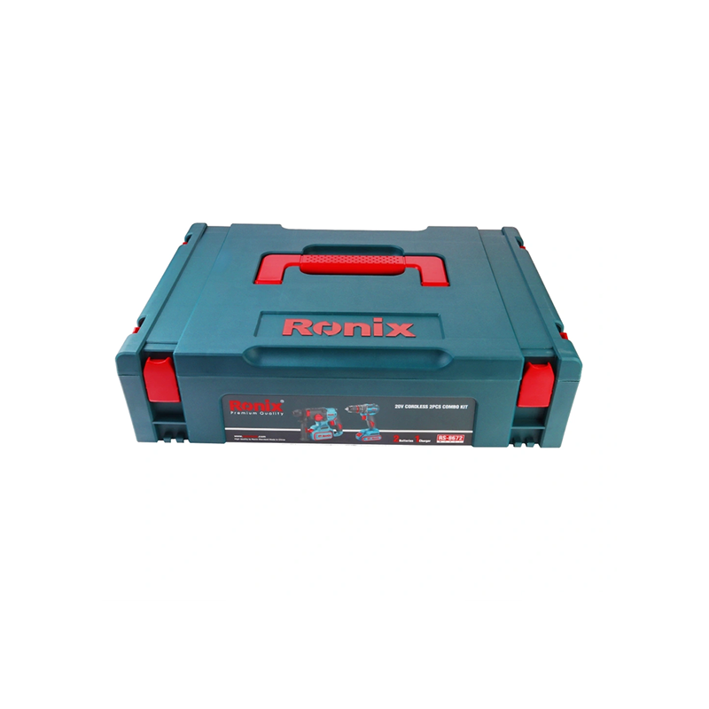 Ronix 20V draadloze 2-delige combiset (klopboormachine en roterende hamer)