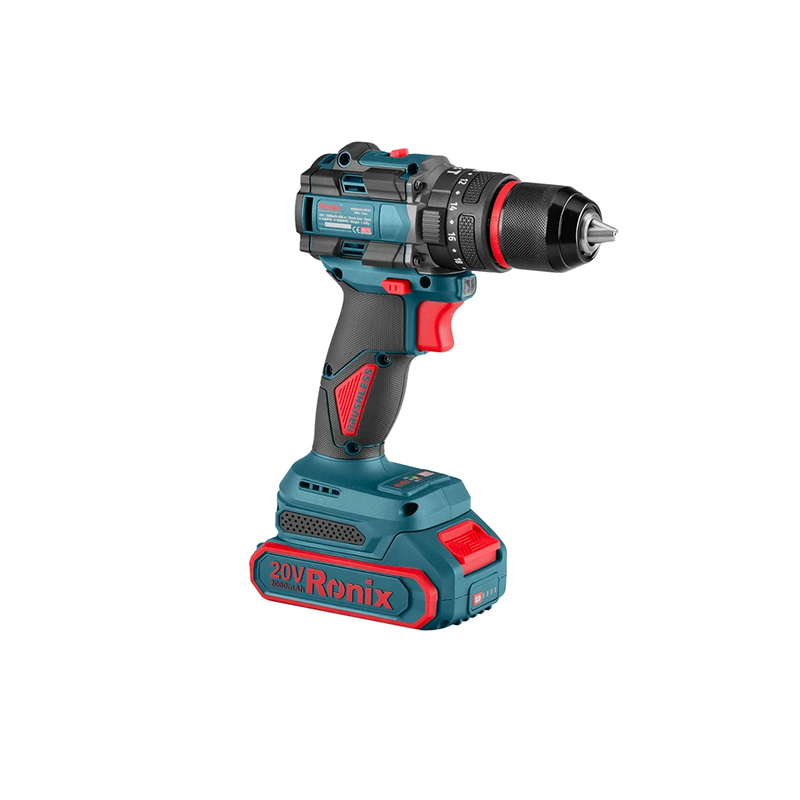 Ronix 20V draadloze 2-delige combiset (klopboormachine en roterende hamer)