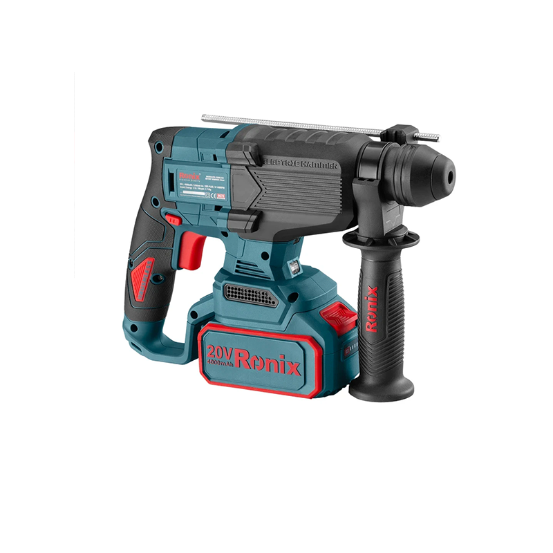 Ronix 20V draadloze 2-delige combiset (klopboormachine en roterende hamer)