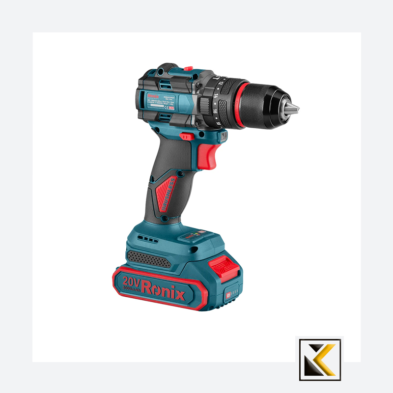 Ronix 20V draadloze 2-delige combiset (klopboormachine en slagmoersleutel)