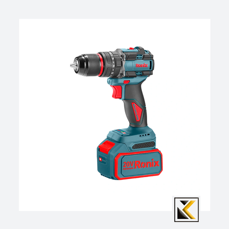 Ronix 20V draadloze 3-delige combiset (klopboormachine, roterende hamer en mini-haakse slijper)
