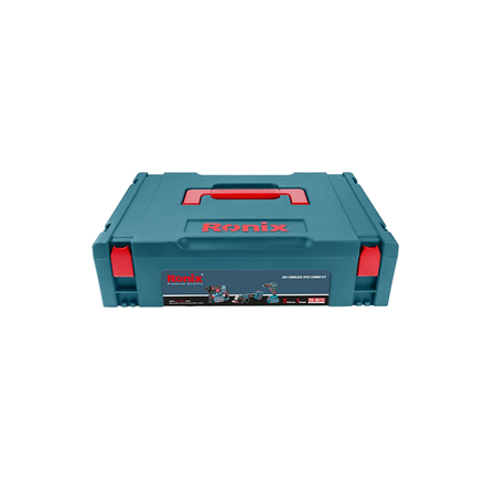 Ronix 20V draadloze 3-delige combiset (klopboormachine, roterende hamer en mini-haakse slijper)