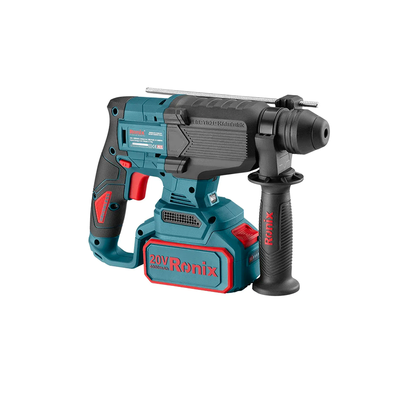 Ronix 20V draadloze 3-delige combiset (klopboormachine, roterende hamer en mini-haakse slijper)