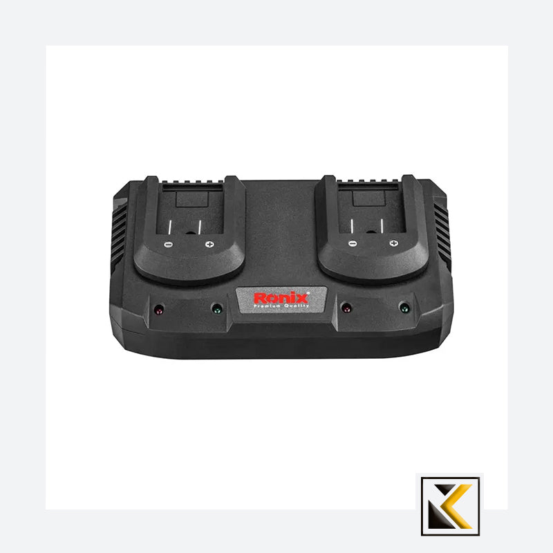 20V dubbele snellader 2.2A voor de Ronix serie