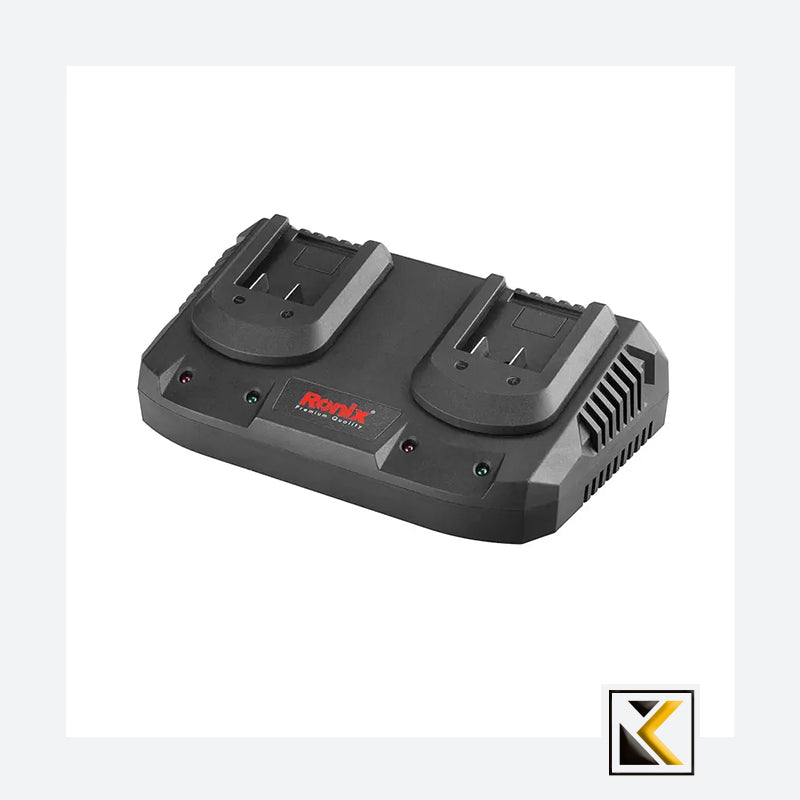 20V dubbele snellader 2.2A voor de Ronix serie