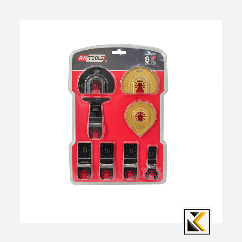 8 delige zaagbladenset voor multitool AW54088
