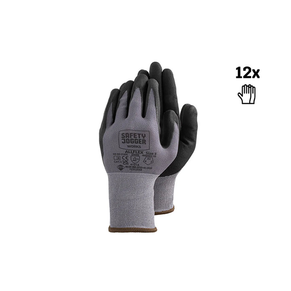 ALLFLEX12P handschoenen Safety Jogger black
