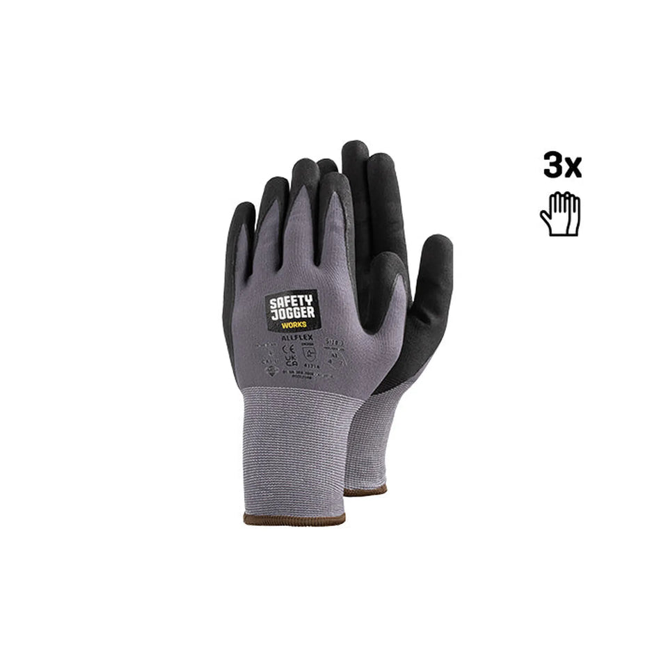 ALLFLEX3P handschoenen Safety Jogger black