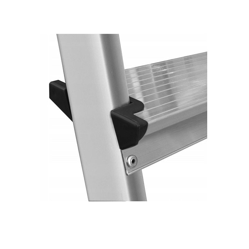 Aluminium ladder dubbelzijdig opvouwbare trap 2x3 treden 125 Kg