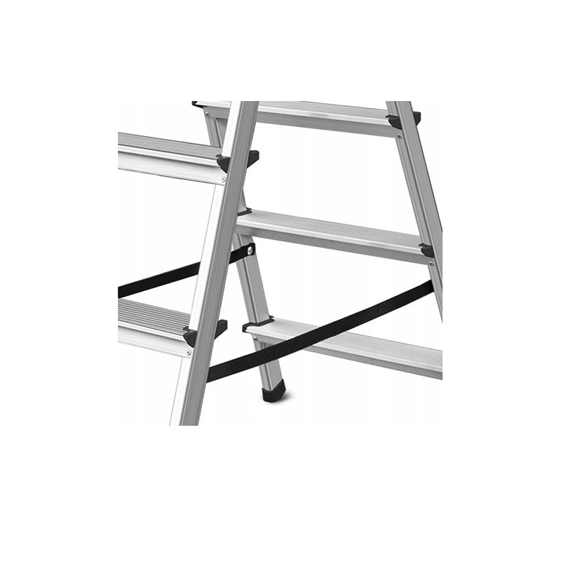 Aluminium ladder dubbelzijdig opvouwbare trap 2x4 treden 125 Kg