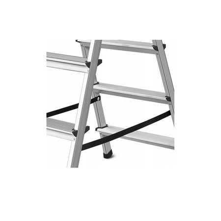Aluminium ladder dubbelzijdig opvouwbare trap 2x4 treden 125 Kg