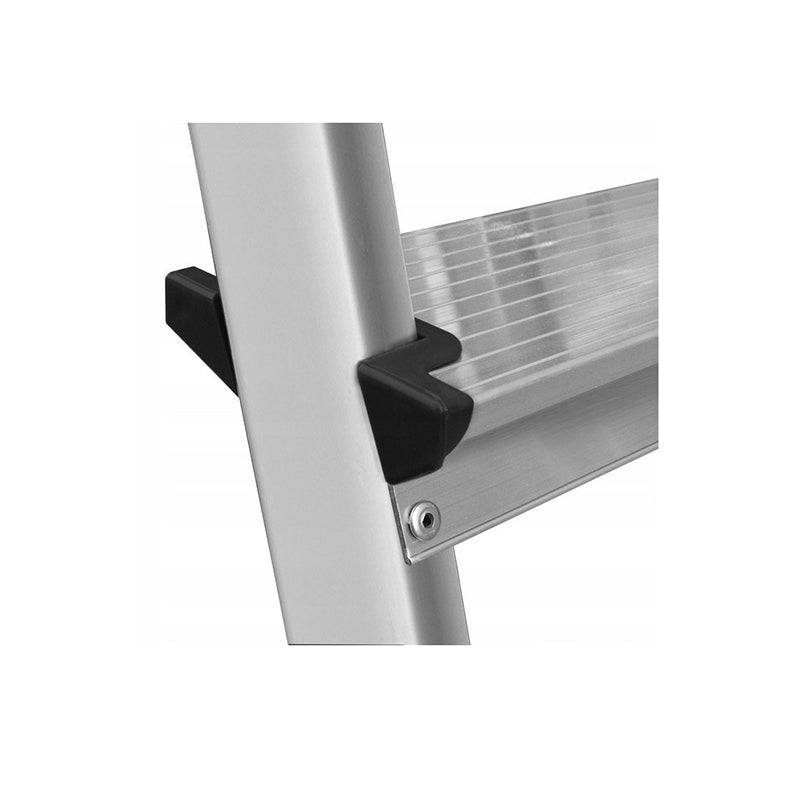 Aluminium ladder dubbelzijdig opvouwbare trap 2x4 treden 125 Kg