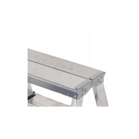 Aluminium ladder dubbelzijdig opvouwbare Trap 2x5 treden 125 Kg