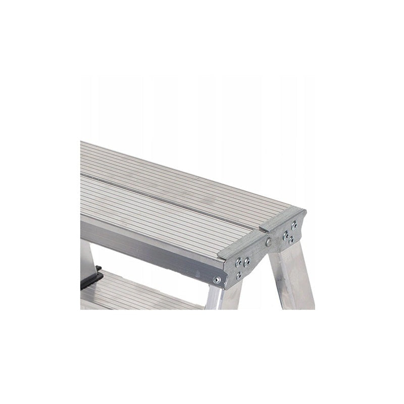 Aluminium ladder dubbelzijdig opvouwbare Trap 2x5 treden 125 Kg