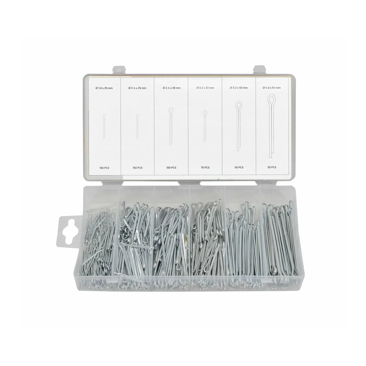 Splitpennen Assortiment 555 Delig