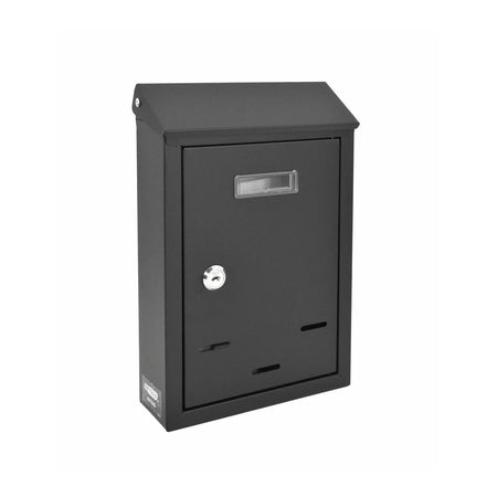 Schuine metalen muurbrievenbus 05 / 300x230x85mm