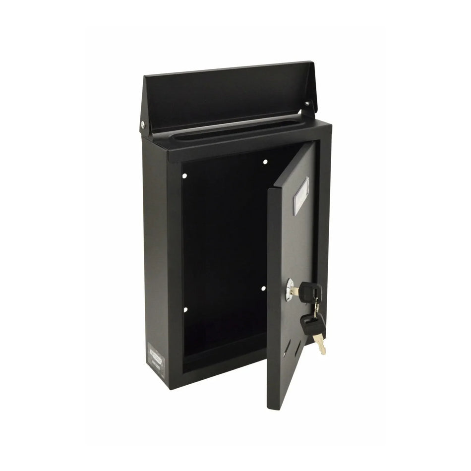Schuine metalen muurbrievenbus 05 / 300x230x85mm