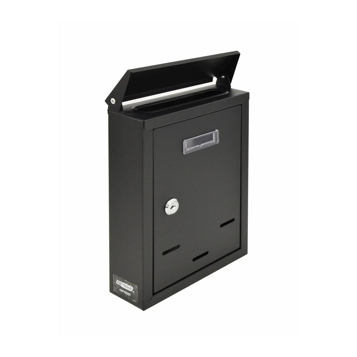 Schuine metalen muurbrievenbus 05 / 300x230x85mm