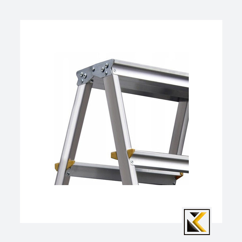 Dubbele aluminium trap met 4 treden