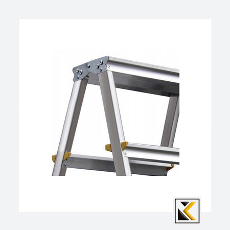 Dubbele aluminium trap met 8 treden