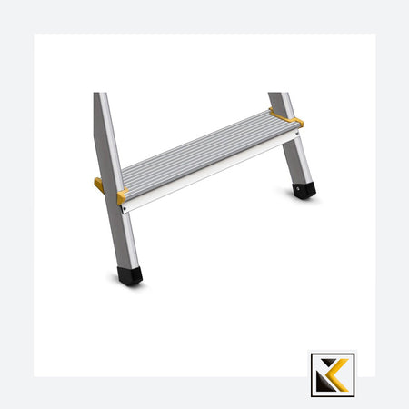 Dubbele aluminium trap met 8 treden