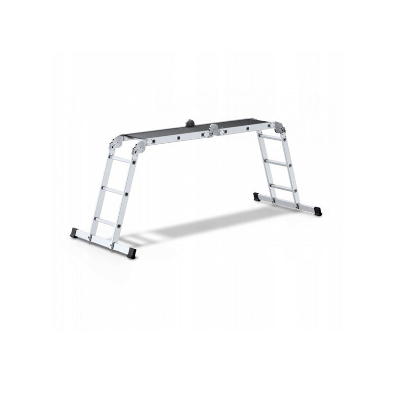 Aluminium multifunctionele scharnierende ladder 4x3 150kg platform
