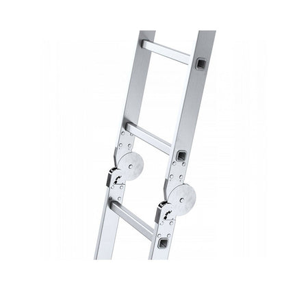 Aluminium multifunctionele scharnierende ladder 4x3 150kg platform