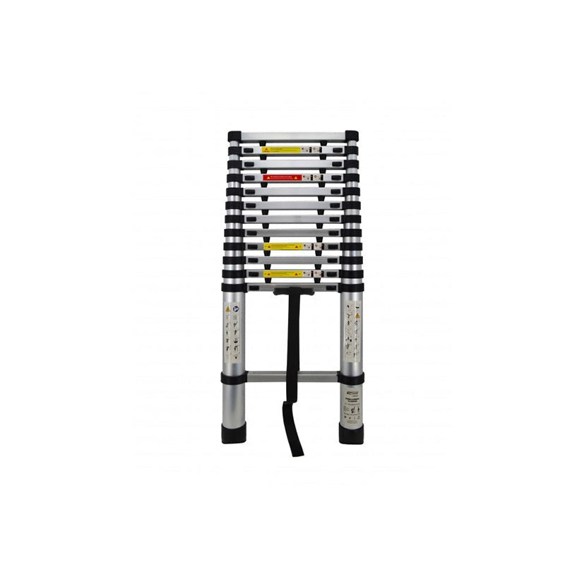 Aluminium telescopische uitschuifbare ladder 150kg 13 treden