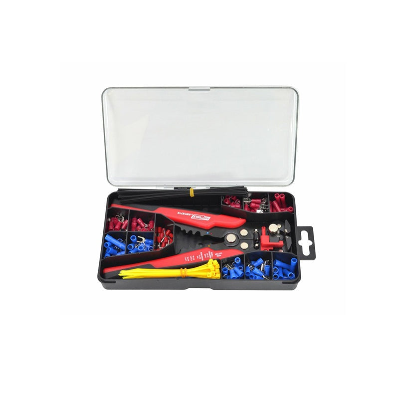 Automatische Isolatiestripper met kabelschoenaccessoireset 205mm 0,5-6mm² 250 st.