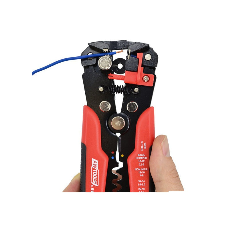Automatische Isolatiestripper met kabelschoenaccessoireset 205mm 0,5-6mm² 250 st.