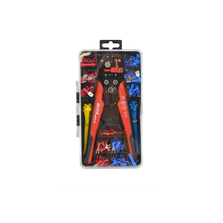 Automatische Isolatiestripper met kabelschoenaccessoireset 205mm 0,5-6mm² 250 st.