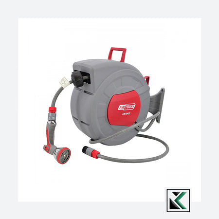Automatische slanghaspel incl. 15m tuinslang